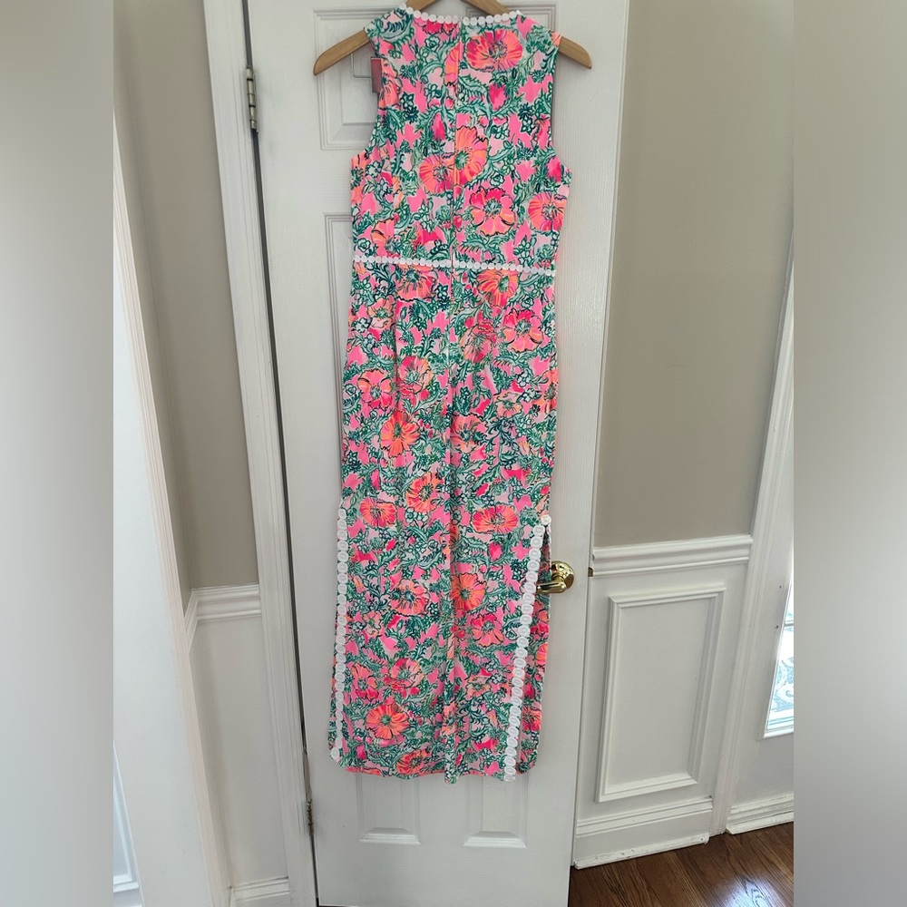 Lilly Pulitzer Floral Maxi Dress - Pink and Green - Picture 3 of 6